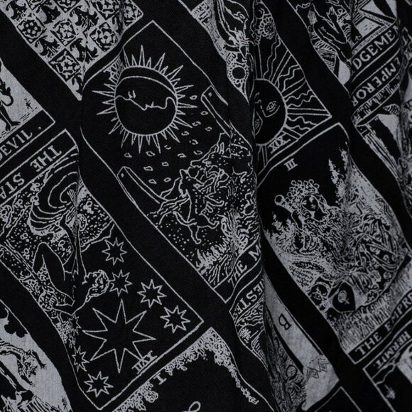 Disturbia Cartomancy Scoop Neck Mini Smock Dress - Picture 4 of 5